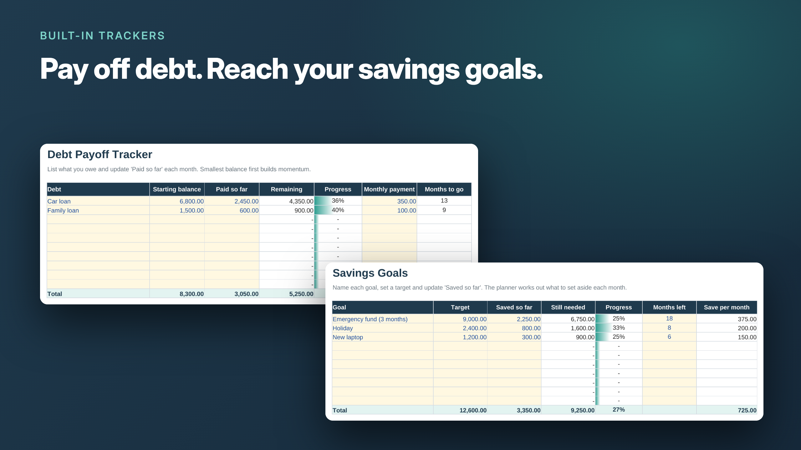 Paycheck Budget Planner | Excel & Google Sheets Budget Template - Image 3